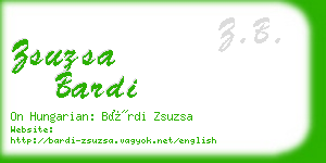 zsuzsa bardi business card